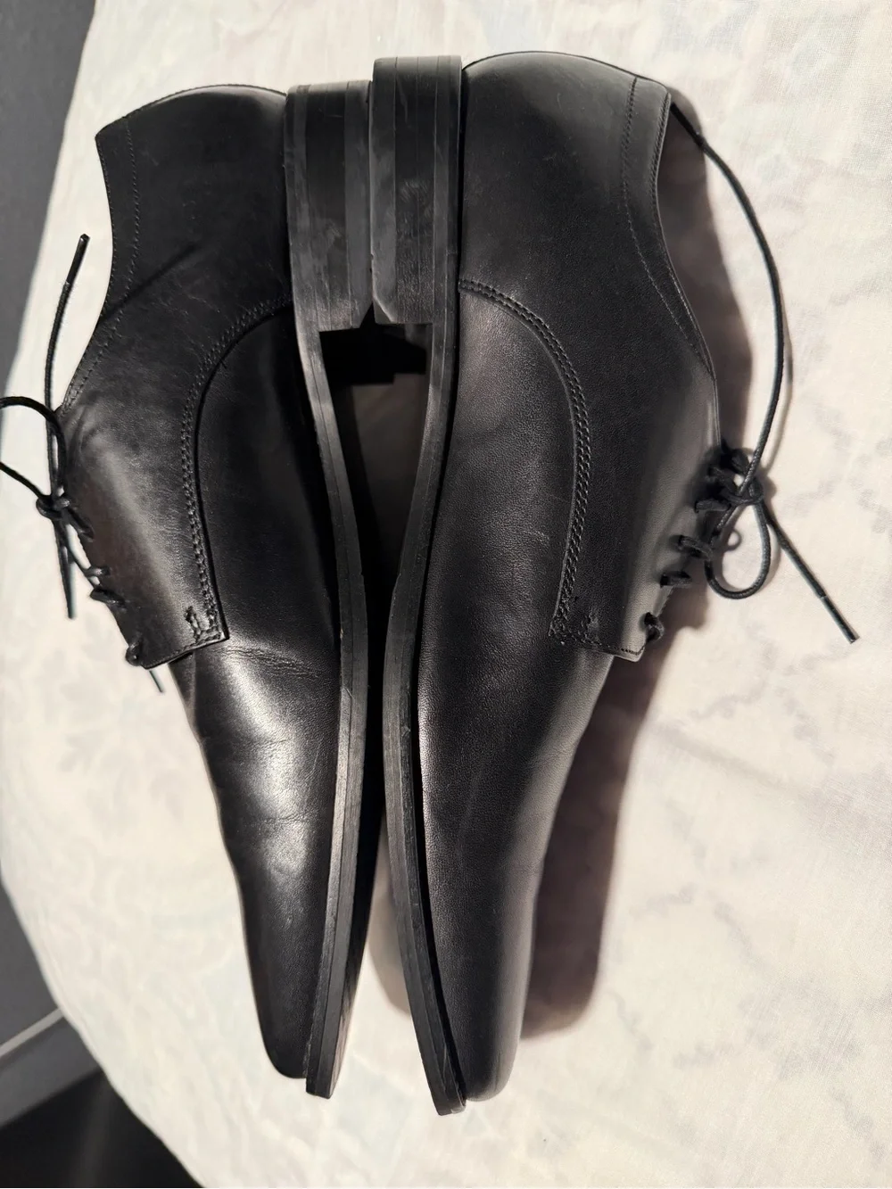 Banana Republic Black Leather Derby Dress Shoes size 11M